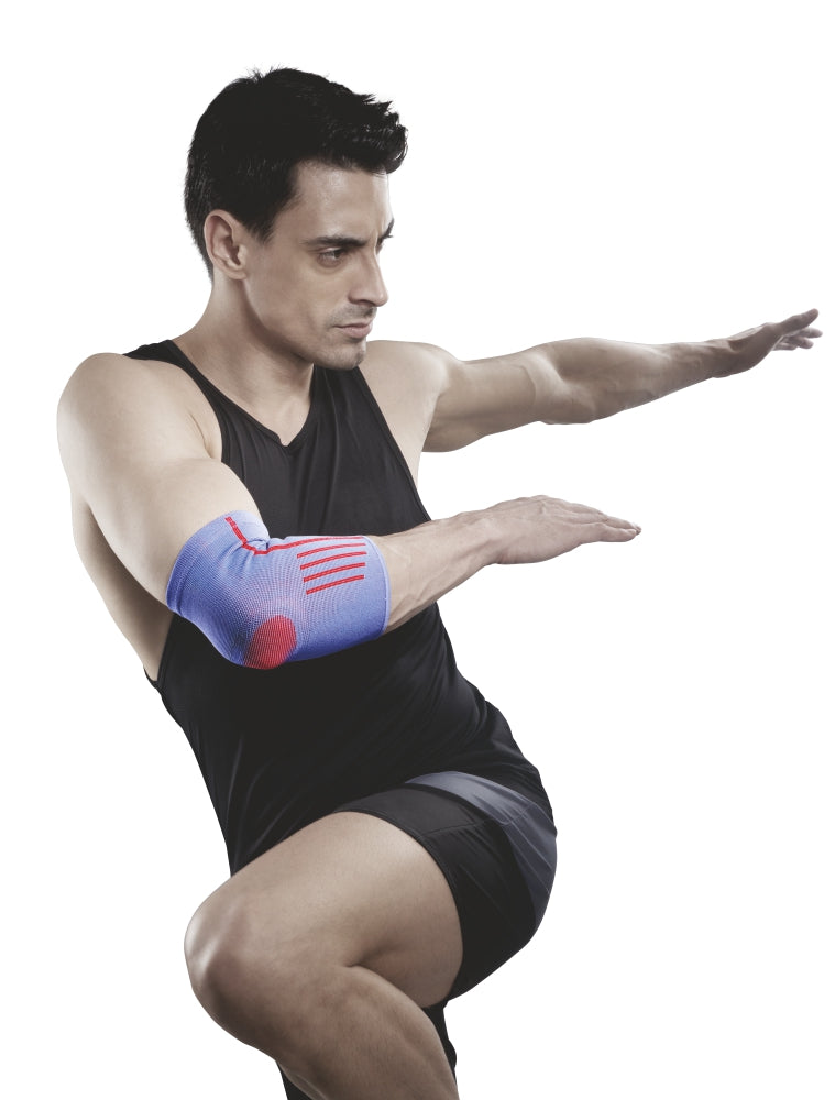 Provides Ideal Compression to the Strained Muscles of the Elbow. It supports the elbow to keep you in action.