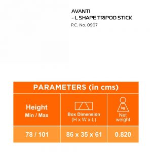 Vissco Avanti L shape tripod stick