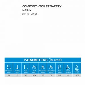 Vissco comfort toilet safety rails