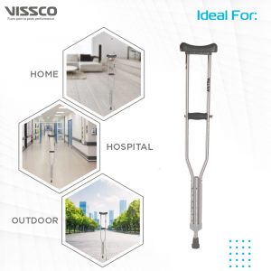 Vissco Astra Under Arm Crutches Aluminum / pair