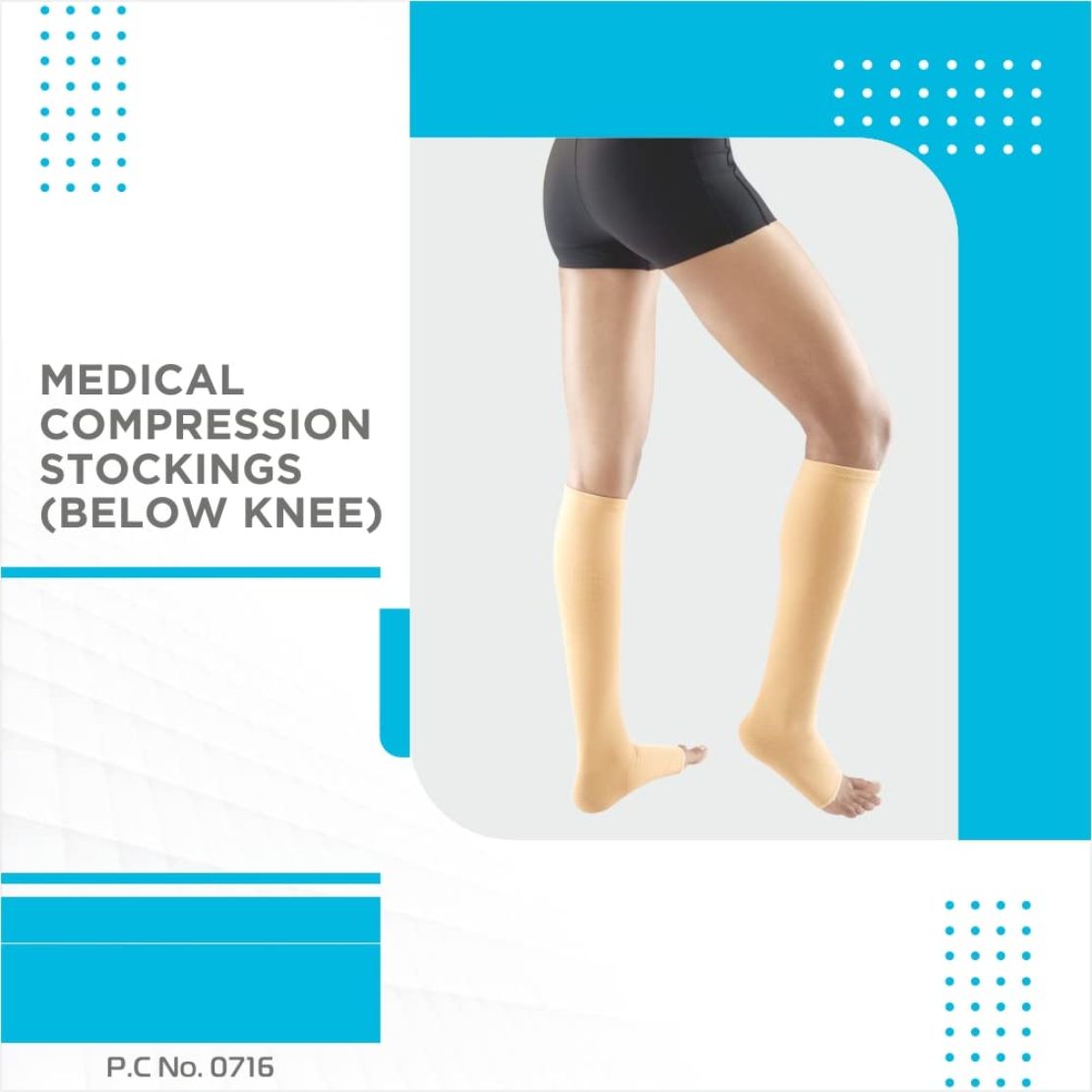 Buy Vissco Medical Compression Stockings are specialized socks that apply gentle pressure to your legs and ankles. They can help improve blood flow from your legs to your heart.