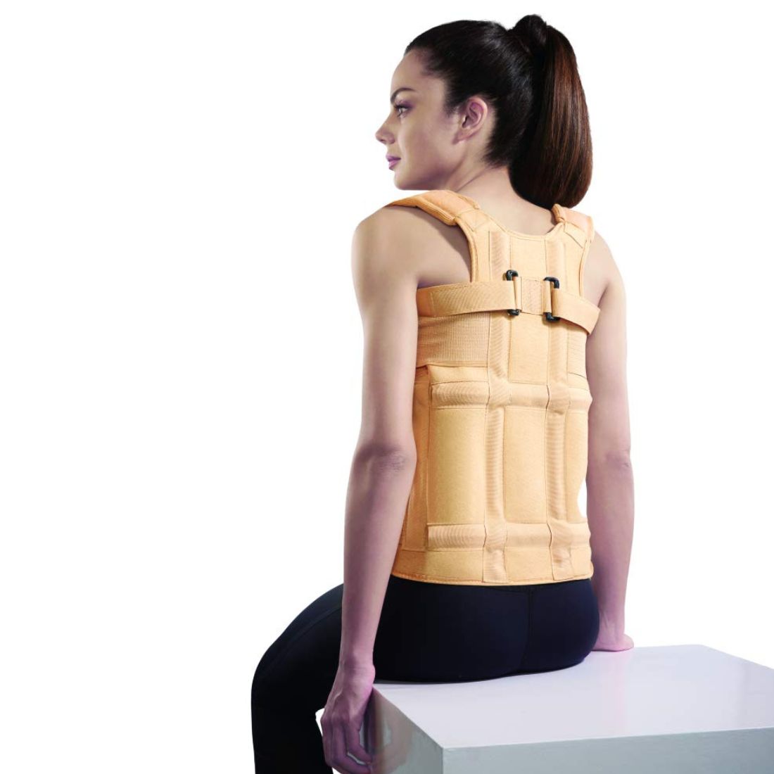 Vissco Dorso Lumbar Spinal Taylor brace supports and immobilizes the spine in neutral position, still permitting the requisite motion of the complete body.