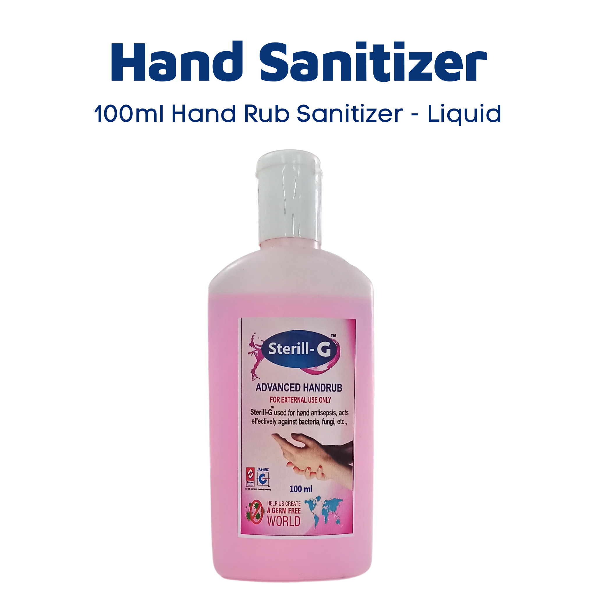 Hand Rub Sanitizer - 100ml Liquid