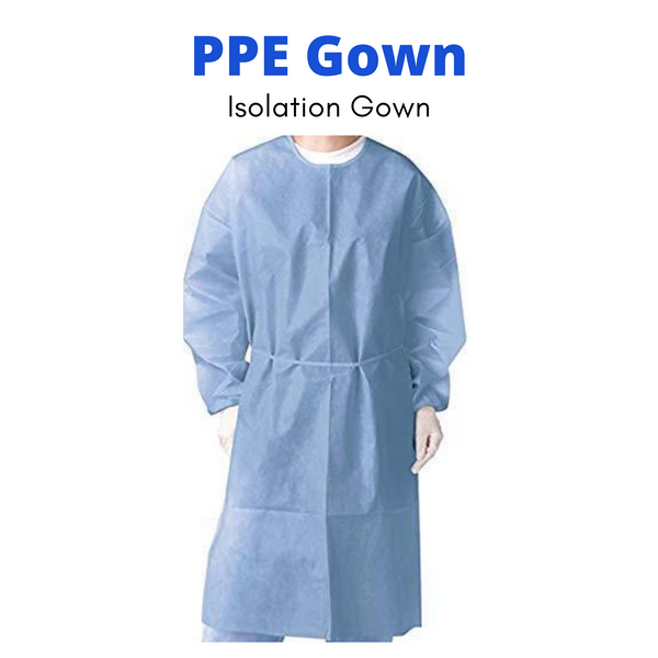 NOBLES HEALTH CARE PRODUCT SOLUTIONS Disposable Isolation Gown (Universal  Size, Blue) -50 per Case : Amazon.in: Industrial & Scientific