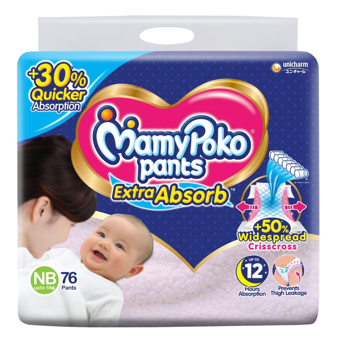 MamyPoko Pant Style Diapers for New Born Babies