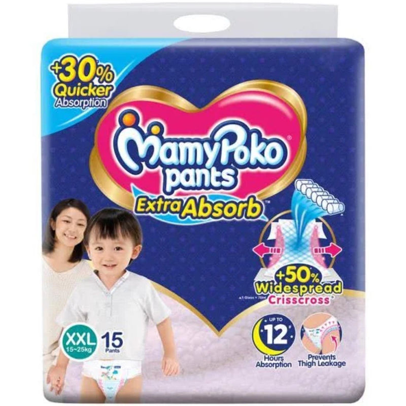 Buy Mamypoko Pants has stretchable thigh support which prevents thigh gaps and hence prevents leakage 