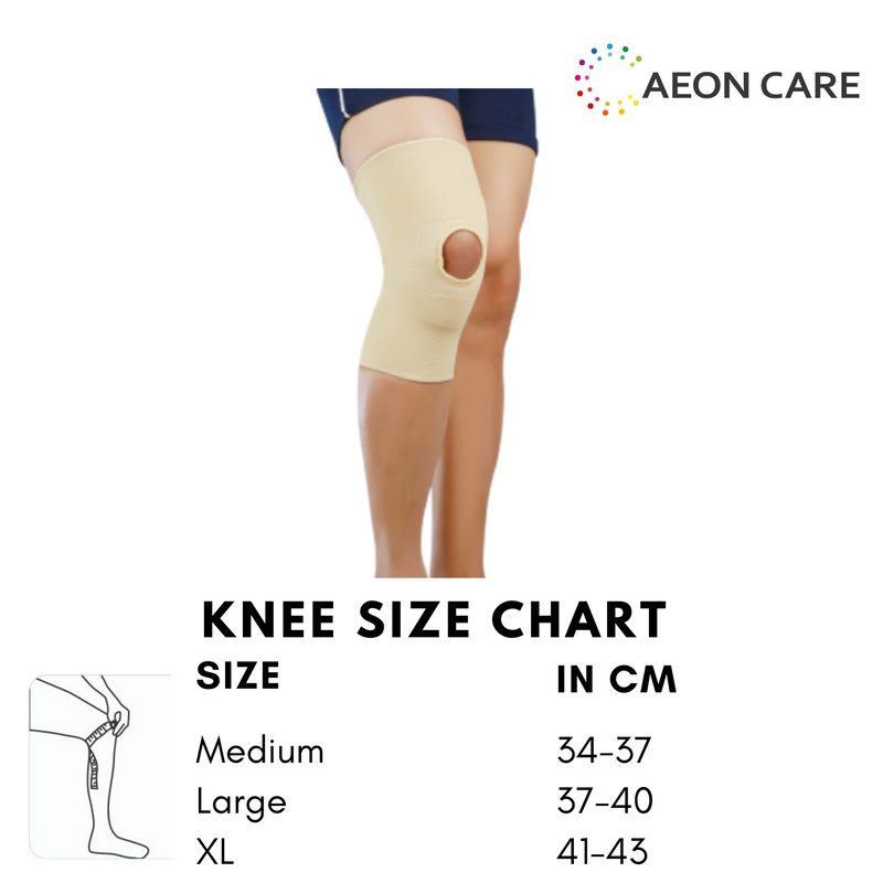 Size chart for Sego Knee Cap. Knee Cap is available at best price in Chennai