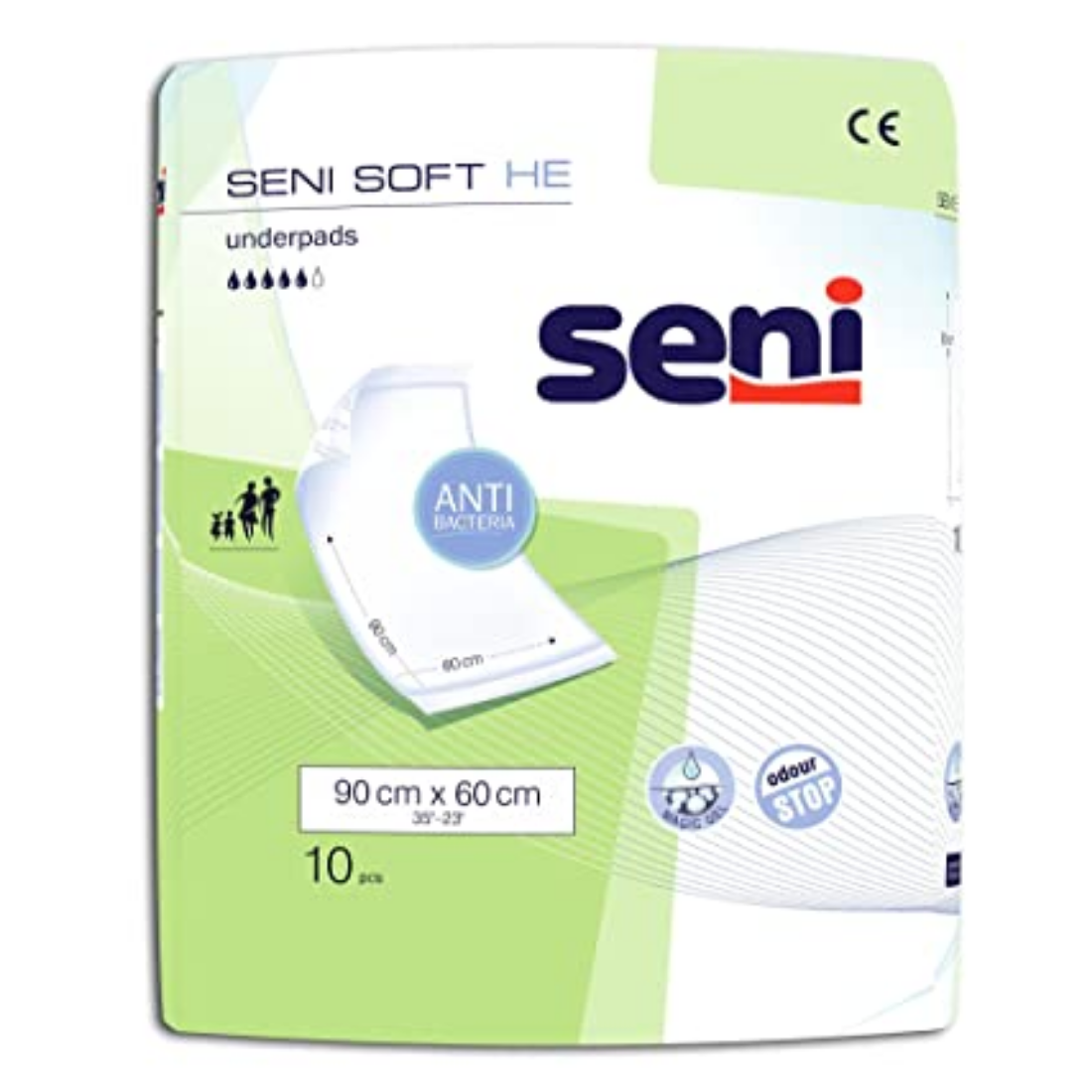Seni Soft He Underpads - 10 Pieces (90 x 60 cm)