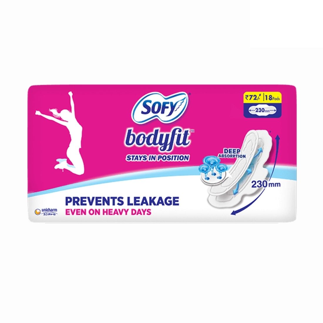 Buy sofy body fit It keeps the top sheet visibly cleaner and hence prevents leakage