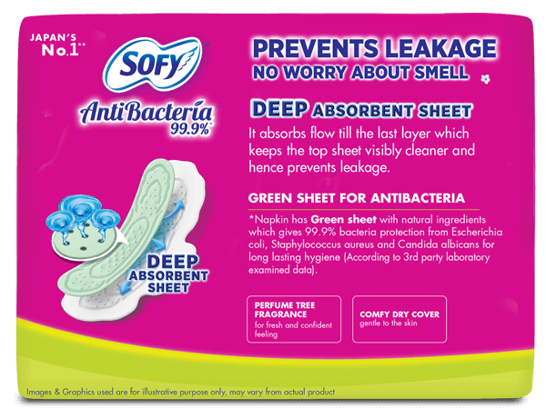 Sofy Antibacterial Extra Long Sanitary Napkins