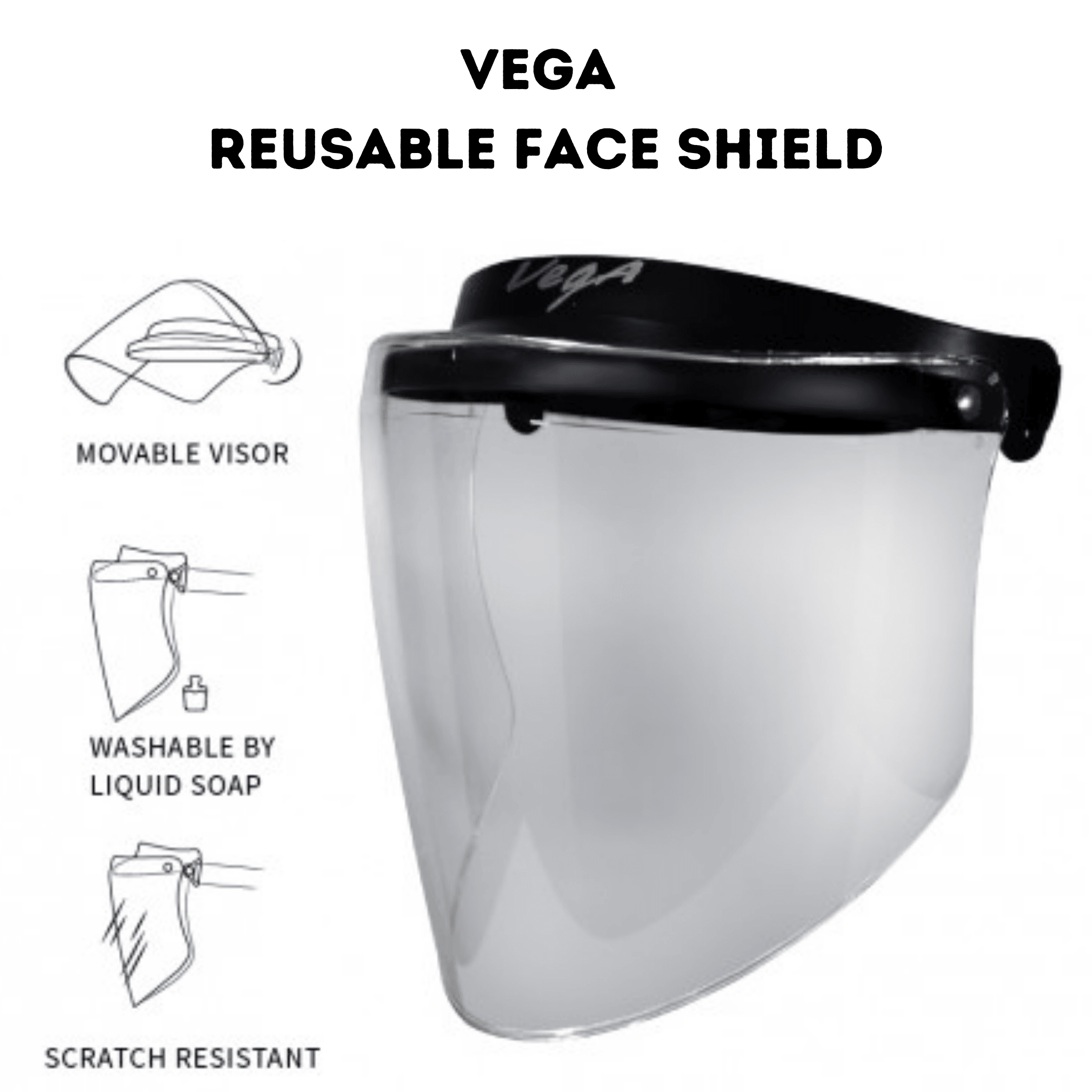 Vega face shield deals visor