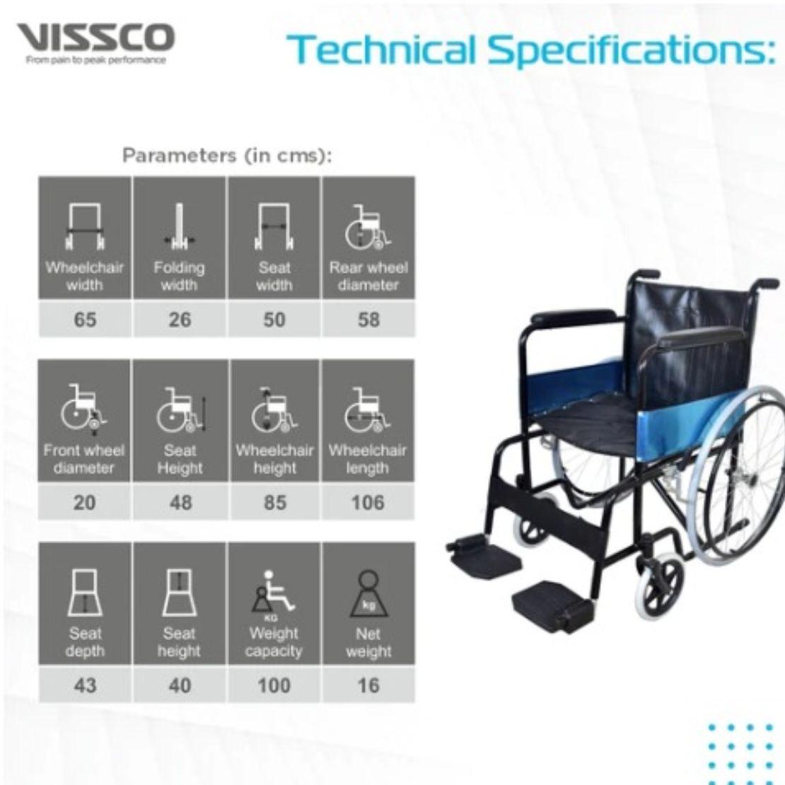 Vissco Rodeo Plus Wheelchair with Spoke Wheels