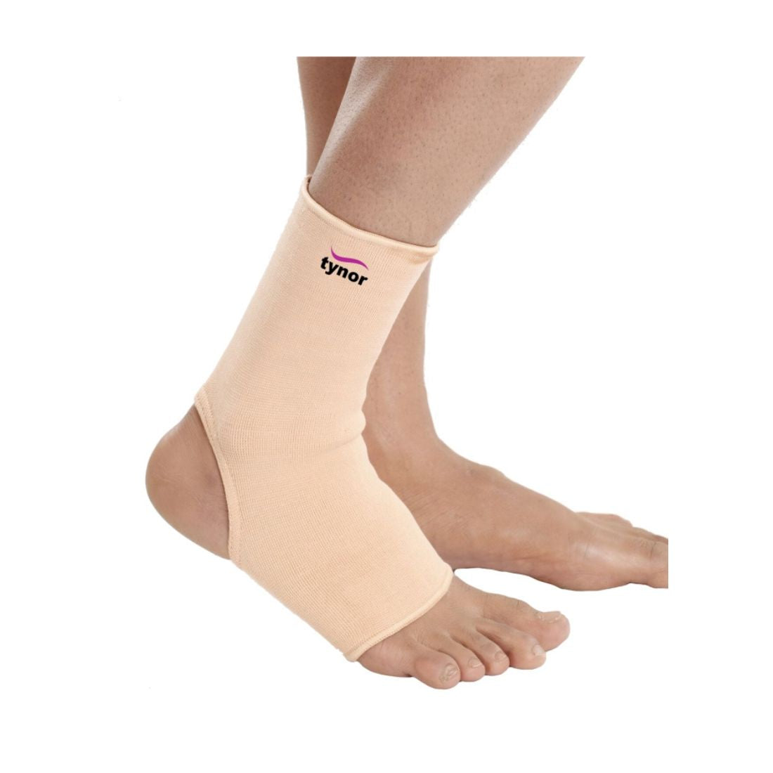 Tynor Anklet these types of brace are made of lightweight stretchable materials which allow normal rotation and movement of the ankle.