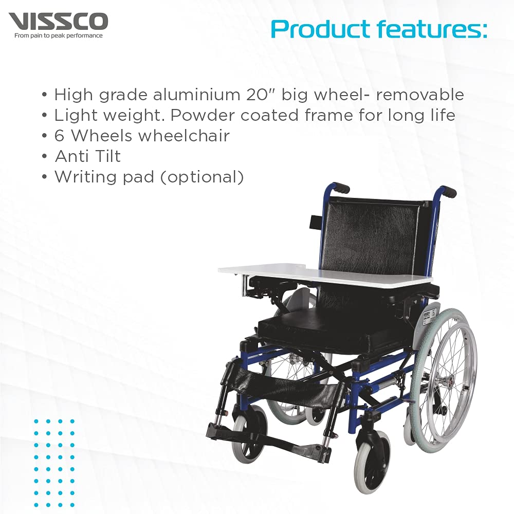 Vissco Champ Pediatric Wheelchair - With Writing Pad for Children