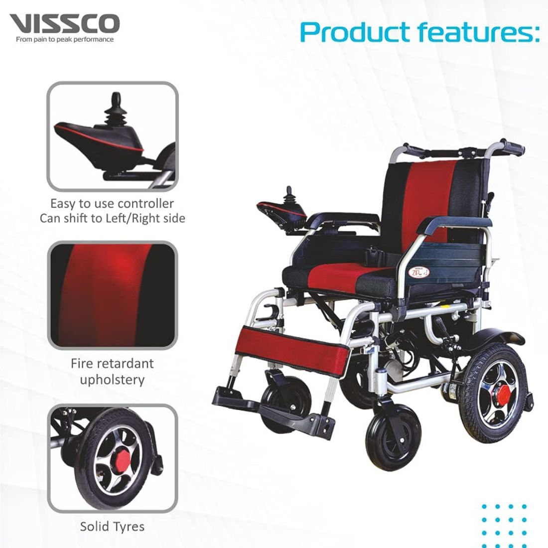 Power Wheelchair (Zip Lite) with Single Battery (Lead acid)